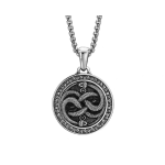 Twin Serpents Infinity | Dual Snake 925 Silver Pendant